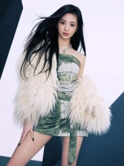 Green Bodycon Belted Tube Dress | Ahyeon - BabyMonster -Amped Apparel Ahyeon BabyMonster Green Bodycon Belted Tube Dress 1 600x799 1