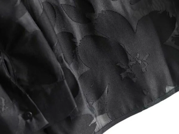 Black See-Through Floral Shirt | Bang Chan - Stray Kids 12 Black See-Through Floral Shirt | Bang Chan - Stray Kids - Image 10