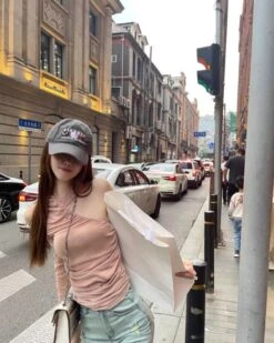 Beige Asymmetric Long Sleeve Top | Mina - Twice -Amped Apparel Beige Asymmetric Long Sleeve Top Mina Twice 15 600x751 1