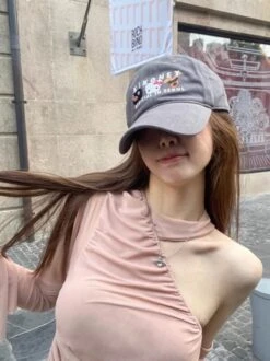 Beige Asymmetric Long Sleeve Top | Mina - Twice -Amped Apparel Beige Asymmetric Long Sleeve Top Mina Twice 17 600x801 1