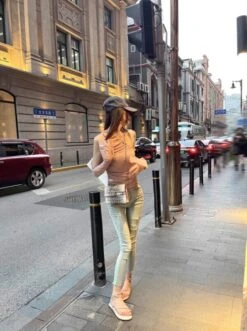 Beige Asymmetric Long Sleeve Top | Mina - Twice -Amped Apparel Beige Asymmetric Long Sleeve Top Mina Twice 6 600x803 1