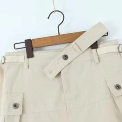 Beige Asymmetrical Waist Cut-Out Skort | Yiren - Everglow -Amped Apparel Beige Asymmetrical Waist Cut Out Skort Yiren Everglow 10 600x597 1