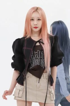 Beige Cargo-Style Denim Skirt | Handong - Dreamcatcher -Amped Apparel Beige Cargo Style Denim Skirt Handong Dreamcatcher Idol 600x900 1