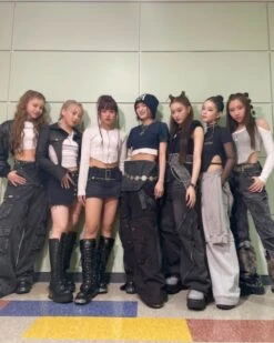 Beige Corset-Style Zipper Crop Top | Juria - XG 13 Beige Corset-Style Zipper Crop Top | Juria - XG -Amped Apparel Beige Corset Style Zipper Crop Top Juria XG Idol 2 600x750 1