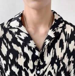 Black And White Abstract Pattern Shirt | Onew - SHINee -Amped Apparel Black And White Abstract Pattern Shirt Onew SHINee 2 600x602 1
