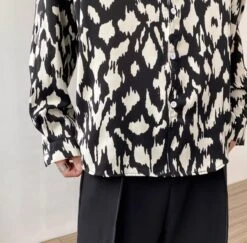 Black And White Abstract Pattern Shirt | Onew - SHINee -Amped Apparel Black And White Abstract Pattern Shirt Onew SHINee 4 600x591 1