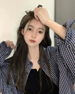 Black And White Checkered Shirt | Jennie - BlackPink -Amped Apparel Black And White Checkered Shirt Jennie BlackPink 2 600x750 1