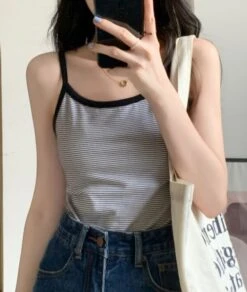 Black And White Striped Sling Top | Jisoo - BlackPink 11 Black And White Striped Sling Top | Jisoo - BlackPink -Amped Apparel Black And White Striped Sling Top Jisoo BlackPink 2 1 600x710 1