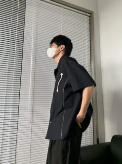 Black Arrows Oversized Shirt | Changbin - Stray Kids -Amped Apparel Black Arrows Oversized Shirt Changbin Stray Kids 7 600x802 1