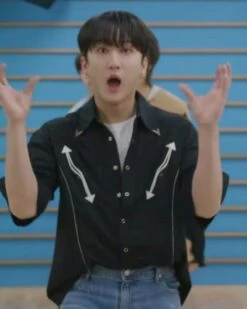 Black Arrows Oversized Shirt | Changbin - Stray Kids -Amped Apparel Black Arrows Oversized Shirt Changbin Stray Kids idol 1 600x751 1