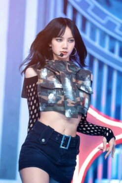 Black Belted Denim Mini Skorts | Lisa - BlackPink -Amped Apparel Black Belted Denim Mini Skorts Lisa BlackPink 1 scaled 600x900 1