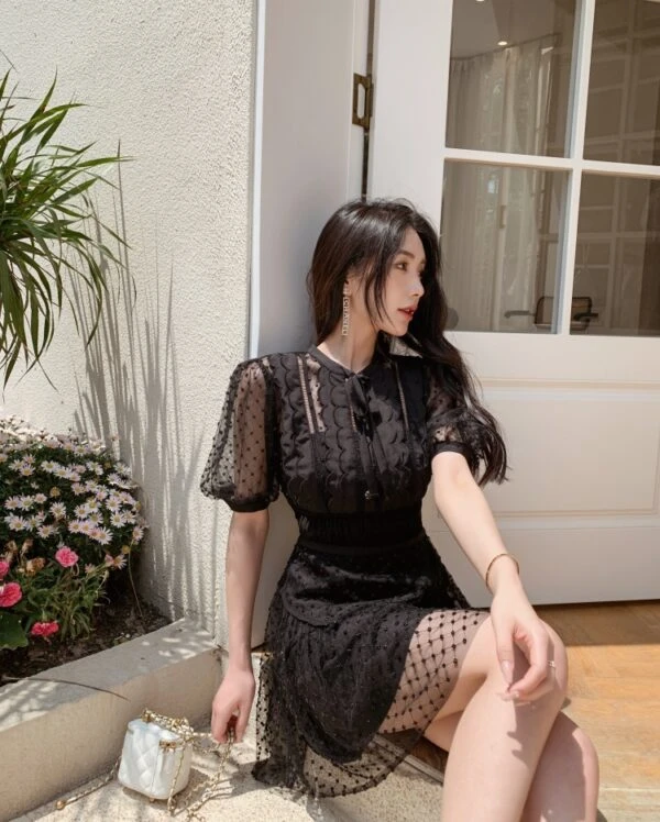 Black Diamond Mesh Doll Dress | Sunny - Girl Generation 3 Black Diamond Mesh Doll Dress | Sunny - Girl Generation