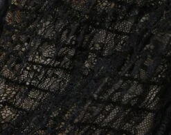 Black Lace Crop Top With Bow | Yoohyeon - Dreamcatcher -Amped Apparel Black Lace Crop Top With Bow Yoohyeon Dreamcatcher 7 600x473 1