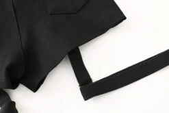 Black Leopard Shorts With Strap | Lisa - BlackPink -Amped Apparel Black Leopard Shorts With Strap Lisa BlackPink 16 600x400 1