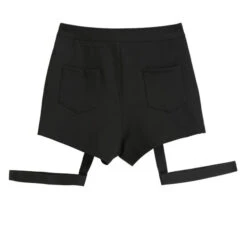 Black Leopard Shorts With Strap | Lisa - BlackPink -Amped Apparel Black Leopard Shorts With Strap Lisa BlackPink 5 600x600 1
