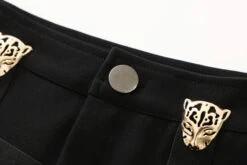 Black Leopard Shorts With Strap | Lisa - BlackPink -Amped Apparel Black Leopard Shorts With Strap Lisa BlackPink 8 600x400 1