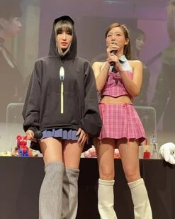 Black Matchstick Hoodie | Momo - Twice -Amped Apparel Black Matchstick Hoodie Momo Twice 5 600x750 1