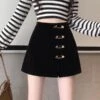 Black Mini Skort With Pins | Chaeyoung- Twice