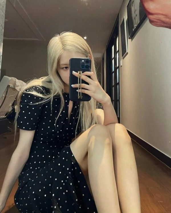 Black Polka Dot Midi Dress | Rose - BlackPink 14 Black Polka Dot Midi Dress | Rose - BlackPink - Image 12