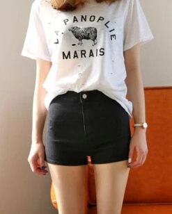 Black Shorts | Jisoo - BlackPink -Amped Apparel Black Shorts Jisoo BlackPink 600x749 1