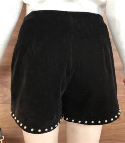 Black Studded Star Shorts | Rose - BlackPink -Amped Apparel Black Studded Star Shorts Rose BlackPink 8 600x684 1