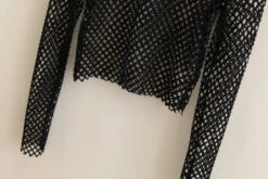 Black Wide Mesh Top | Jeongin- Stray Kids -Amped Apparel Black Wide Mesh Crop Top Jeongin Stray Kids 10 600x400 1