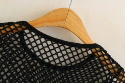 Black Wide Mesh Top | Jeongin- Stray Kids -Amped Apparel Black Wide Mesh Crop Top Jeongin Stray Kids 5 600x400 1