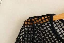 Black Wide Mesh Top | Jeongin- Stray Kids -Amped Apparel Black Wide Mesh Crop Top Jeongin Stray Kids 6 600x400 1