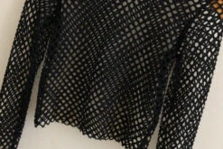 Black Wide Mesh Top | Jeongin- Stray Kids -Amped Apparel Black Wide Mesh Crop Top Jeongin Stray Kids 9 600x400 1