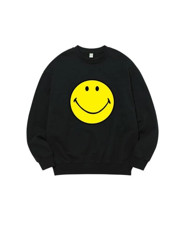 Black Yellow Smiley Sweatshirt | J-Hope - BTS 3 Black Yellow Smiley Sweatshirt | J-Hope - BTS