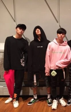 Black ‘White I-Land’ Print Hoodie | Bobby - IKON -Amped Apparel Black ‘White I Land Print Hoodie Bobby IKON inspi