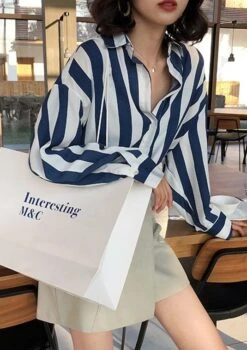 Blue And White Stripes Shirt | Eunwoo - Astro 17 Blue And White Stripes Shirt | Eunwoo - Astro -Amped Apparel Blue And White Stripes Shirt Eunwoo Astro 9