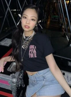 Blue Asymmetrical Denim Skorts | Jennie - BlackPink -Amped Apparel Blue Asymmetrical Denim Skorts Jennie BlackPink 7 600x826 1