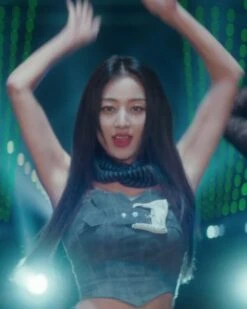 Blue Belt Pleated Sling Top | Jihyo - Twice -Amped Apparel Blue Belt Pleated Sling Top Jihyo Twice Idol 600x750 1