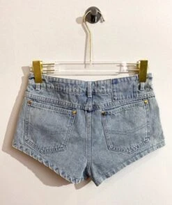 Blue Denim Micro Shorts | Yunjin - Le Sserafim -Amped Apparel Blue Denim Micro Shorts Hyunjin Le Sserafim 1 600x717 1