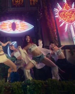 Blue Denim Micro Shorts | Yunjin - Le Sserafim -Amped Apparel Blue Denim Micro Shorts Hyunjin Le Sserafim Idol 1 600x750 1