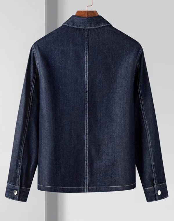 Blue Denim Minimalist Shirt | Haruto - Treasure 6 Blue Denim Minimalist Shirt | Haruto - Treasure - Image 4