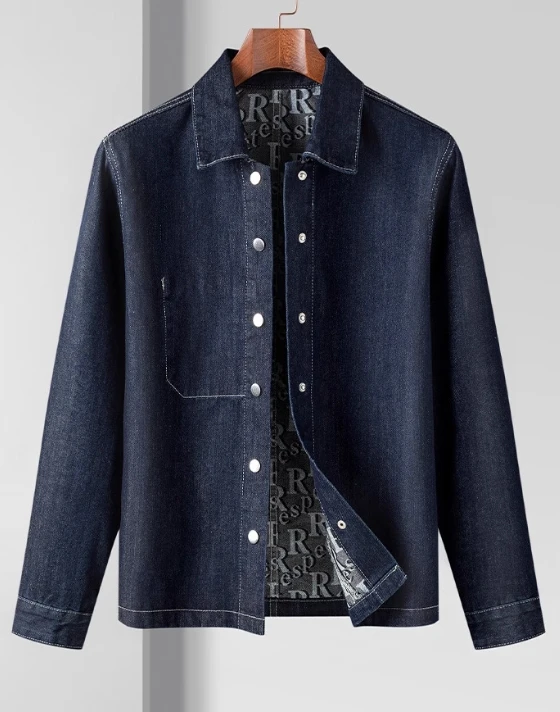 Blue Denim Minimalist Shirt | Haruto - Treasure 3 Blue Denim Minimalist Shirt | Haruto - Treasure