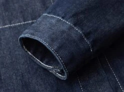 Blue Denim Minimalist Shirt | Haruto - Treasure 11 Blue Denim Minimalist Shirt | Haruto - Treasure -Amped Apparel Blue Denim Minimalist Shirt Haruto Treasure 5 600x446 1