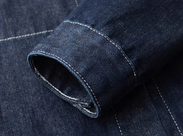 Blue Denim Minimalist Shirt | Haruto - Treasure 5 Blue Denim Minimalist Shirt | Haruto - Treasure - Image 3