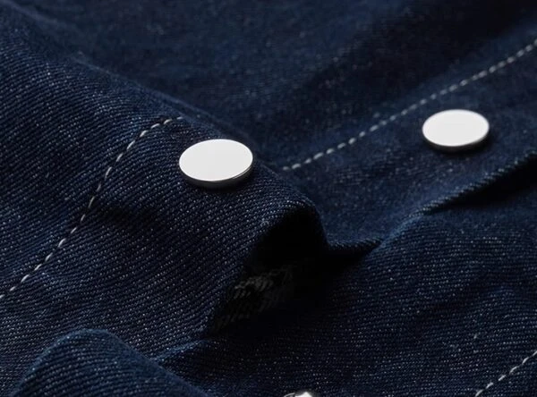 Blue Denim Minimalist Shirt | Haruto - Treasure 4 Blue Denim Minimalist Shirt | Haruto - Treasure - Image 2