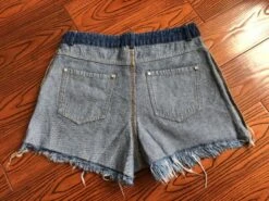 Blue Inverted Denim Shorts | Jinsoul - Loona -Amped Apparel Blue Inverted Denim Shorts Jinsoul Loona 5 600x450 1