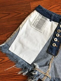 Blue Inverted Denim Shorts | Jinsoul - Loona -Amped Apparel Blue Inverted Denim Shorts Jinsoul Loona 7 600x800 1