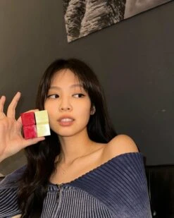 Blue Off-Shoulders Ribbed Top | Jennie - BlackPink -Amped Apparel Blue Off Shoulders Ribbed Top Jennie BlackPink 1 600x750 1