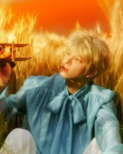 Blue Ribbon Long Sleeves Chiffon Blouse | Taehyun - TXT -Amped Apparel Blue Ribbon Long Sleeves Chiffon Blouse Taehyun TXT Idol 2 600x750 1