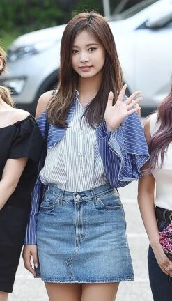 Blue Stitched-Up Crotch Skorts | Tzuyu - Twice -Amped Apparel Blue Stitched Up Crotch Skorts Tzuyu Twice 2