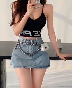 Blue Stitched-Up Crotch Skorts | Tzuyu - Twice -Amped Apparel Blue Stitched Up Crotch Skorts Tzuyu Twice 6 600x730 1