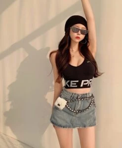 Blue Stitched-Up Crotch Skorts | Tzuyu - Twice -Amped Apparel Blue Stitched Up Crotch Skorts Tzuyu Twice 9 600x731 1