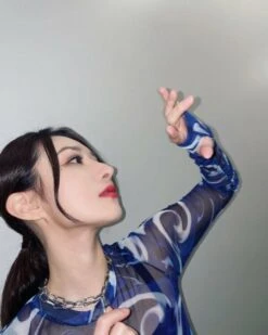 Blue Swirly Mesh Crop Top | SuA - Dreamcatcher 21 Blue Swirly Mesh Crop Top | SuA - Dreamcatcher -Amped Apparel Blue Swirly Mesh Crop Top SuA Dreamcatcher 4 600x750 1