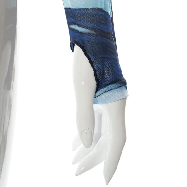 Blue Swirly Mesh Crop Top | SuA - Dreamcatcher 6 Blue Swirly Mesh Crop Top | SuA - Dreamcatcher - Image 4